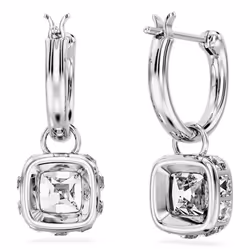 Swarovski 5662919 orecchino Orecchini a clip Metallo Argento, Bianco - Vista aggiuntiva 4