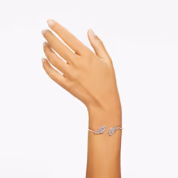 Swarovski Idyllia Feather Bracciale da polso Piume e ali Unisex Metallo - Vista aggiuntiva 5