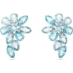 Swarovski 5666016 orecchino Orecchini a perno Metallo Blu, Argento