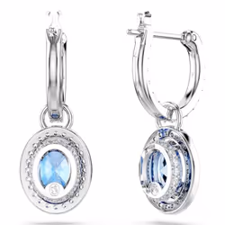 Swarovski 5671817 orecchino Orecchini a clip Metallo Blu, Argento - Vista aggiuntiva 4
