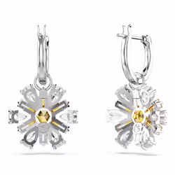 Swarovski Idyllia Orecchini a clip Metallo Argento, Giallo - Vista aggiuntiva 4