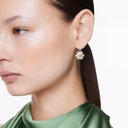 Swarovski Idyllia Orecchini a clip Metallo Argento, Giallo - Vista aggiuntiva 6
