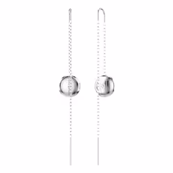 Swarovski 5683448 orecchino Orecchini pendenti e a goccia Metallo Argento, Bianco - Vista aggiuntiva 4