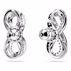 Swarovski 5687269 orecchino Orecchini a perno Metallo Argento, Bianco - Vista aggiuntiva 4