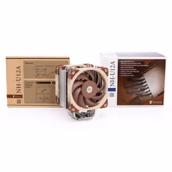 Noctua NH-U12A sistema di raffreddamento per computer Processore Refrigeratore 12 cm Beige, Marrone, Argento 1 pz - Vista aggiuntiva 4