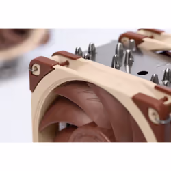 Noctua NH-U12A sistema di raffreddamento per computer Processore Refrigeratore 12 cm Beige, Marrone, Argento 1 pz - Vista aggiuntiva 5