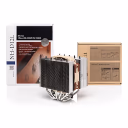 Noctua NH-D12L sistema di raffreddamento per computer Processore Raffreddatore d'aria Alluminio, Beige, Marrone - Vista aggiuntiva 5