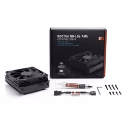 Noctua NH-L9A-AM5 CHROMAX.BLACK sistema di raffreddamento per computer Processore Raffreddatore d'aria 9,2 cm Nero 1 pz - Vista aggiuntiva 4