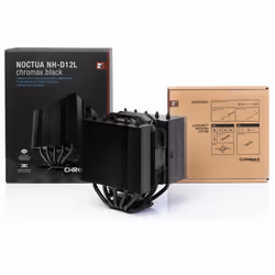 Noctua NH-D12L Processore Raffreddatore d'aria 12 cm Alluminio, Nero 1 pz - Vista aggiuntiva 4