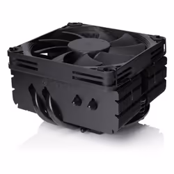 Noctua NH-L9X65 CHROMAX.BLACK, Dissipatore di calore/Radiatore, 9,5 cm, 600 Giri/min, 2500 Giri/min, 57,5 m³/h, Nero