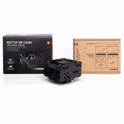 Noctua NH-L9X65 CHROMAX.BLACK sistema di raffreddamento per computer Processore Dissipatore di calore/Radiatore 9,5 cm Nero 1 pz - Vista aggiuntiva 4