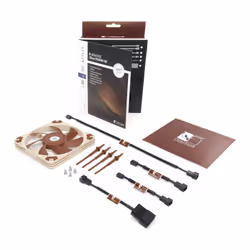 Noctua NF-A12x15 FLX Case per computer Ventilatore 12 cm Beige, Marrone - Vista aggiuntiva 4