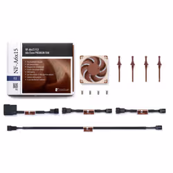 Noctua NF-A6X15 FLX sistema di raffreddamento per computer Case per computer Ventilatore 6 cm Marrone 1 pz - Vista aggiuntiva 6