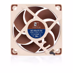 Noctua NF-A6X15 5V sistema di raffreddamento per computer Case per computer Ventilatore 6 cm Marrone 1 pz - Vista aggiuntiva 4