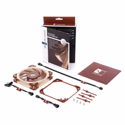 Noctua NF A12x25 ULN Case per computer Ventilatore 12 cm Beige, Rosso - Vista aggiuntiva 5