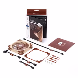 Noctua NF A12x25 FLX Case per computer Ventilatore 12 cm Beige, Rosso - Vista aggiuntiva 5