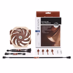 Noctua NF-A12X25R PWM Case per computer Ventilatore 12 cm Beige, Marrone - Vista aggiuntiva 5