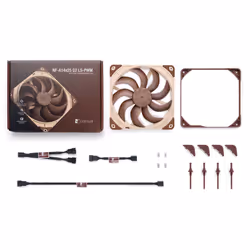 Noctua NF-A14X25 G2 LS-PWM sistema di raffreddamento per computer Case per computer Raffreddatore d'aria 14 cm Beige, Marrone 1 pz - Vista aggiuntiva 5