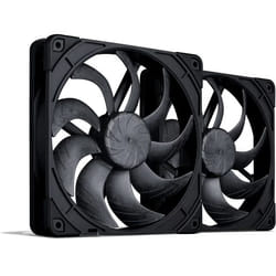 Noctua NF-A14X25 G2 PWM SX2-PP CHROMAX.BLACK sistema di raffreddamento per computer Case per computer Ventilatore 14 cm Nero 2 pz