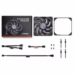 Noctua NF-A12x25 G2 PWM chromax.black Case per computer Ventilatore 12 cm Nero 1 pz - Vista aggiuntiva 5