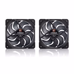 Noctua NF-A12x25 G2 PWM Sx2-PP chromax.black Case per computer Ventilatore 12 cm Nero 2 pz - Vista aggiuntiva 8