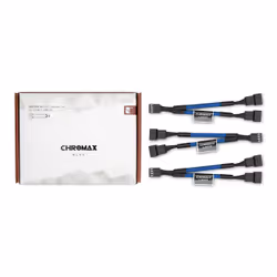 Noctua NA-SYC1 CHROMAX.BLUE, Prolunga del cavo, Blu, Femmina, Femmina, 115 mm, 3 pz