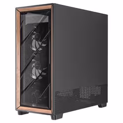 Antec FLUX PRO Full Tower Nero, Legno - Vista aggiuntiva 6