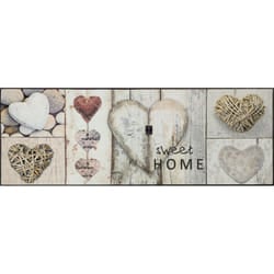 wash+dry Vintage Hearts Fussmatte Zerbino decorativo Interno Rettangolare Multicolore