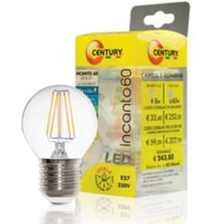 CENTURY INCANTO Goccia Lampadina a risparmio energetico Bianco caldo 2700 K 8 W E27 E