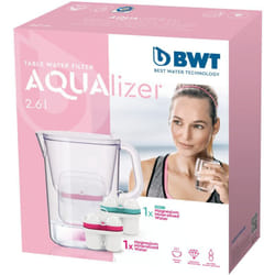 BWT - AQUAlizer caraffa filtrante con 1 filtro al magnesio e 1 filtro allo zinco inclusi
