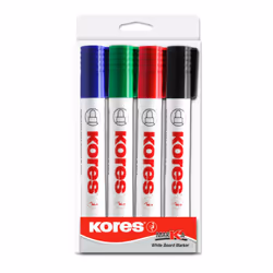 Kores M20845, 4 pz, Nero, Blu, Verde, Rosso, Nero, Blu, Verde, Rosso, Bianco, 3 mm, 5 mm
