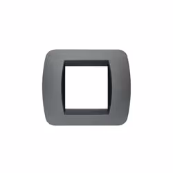 Bticino Living Light Placca 2 moduli; Colore grafite; Realizzato in tecnopolimero. Bticino Living Light Placca 2 moduli Color ...
