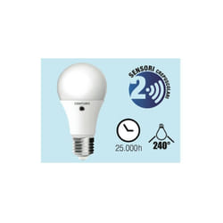 Fraschetti - lampadine lampadina century led sfera con sensore crepuscolare E27 - 10W (60W)