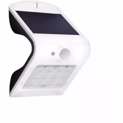 Applique Arcadia 1.5 bianco con pannello solare, Applique a LED da 1.5 W e 220 Lumen. Applique con pannello solare fotoelettr ...