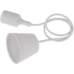 Portalampada a sospensione in silicone fantasy E27 bianco -FTBI150