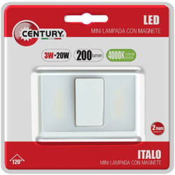 Accessorio led interruttore mini lampada da armadio a batteria con magnete 3w 4000k 200lm ip20 it-030040 - Century