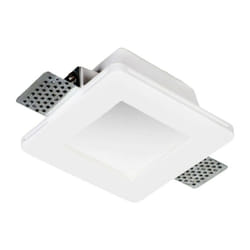 Faretto in Gesso quadrato Century Jessy incasso Bianco con vetrino JESSY-SQ120GLASS