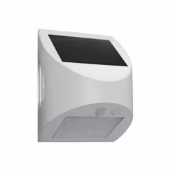APPLIQUE SOLARE ARCADIA MAX BIANCO 3W 4000K 300LM Applique solare a doppia emissione luminosa con pannello fotovoltaico integ ...