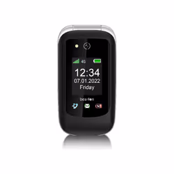 Beafon SL720i, Clamshell, SIM singola, 7,11 cm (2.8"), Bluetooth, 1000 mAh, Nero, Argento