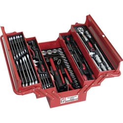 Maschinen WZK86CrV Cassetta porta utensili con contenuto Rosso - Holzmann