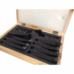 KIT UTENSILII PER TORNIO FERRO METALLO AD INSERTO HOLZMANN 9TLG10 Manico 10 mm. Peso 2.50 kg Contenuto 1 pz. Tipo prodotto Ki ...