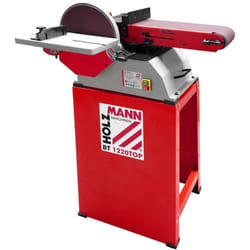 Levigatrice a nastro e disco inclinabile con banco Holzmann bt1220top 230v