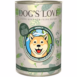 Dog's Love DI00400IN, Adulto, Medio (11 - 25 kg), Insetto, 400 g, Senza zucchero, Non contiene soia