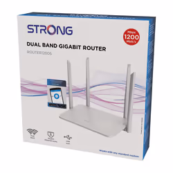 Strong 1200S router wireless Gigabit Ethernet Dual-band (2.4 GHz/5 GHz) Bianco