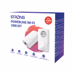 Strong POWERL1000DUOWIFIEUV2 1000 Mbit/s Collegamento ethernet LAN Wi-Fi Bianco 2 pz - Vista aggiuntiva 7