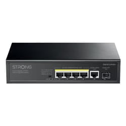 Strong SW5011POE+ switch di rete Gigabit Ethernet (10/100/1000) Supporto Power over Ethernet (PoE) Montaggio da desktop/parete Nero