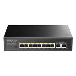 Strong SW8010POE+ switch di rete Gigabit Ethernet (10/100/1000) Supporto Power over Ethernet (PoE) Desktop Nero