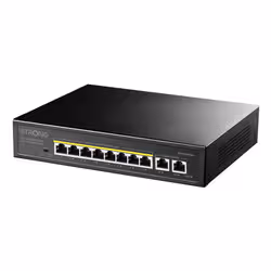 Strong SW8010POE+ switch di rete Gigabit Ethernet (10/100/1000) Supporto Power over Ethernet (PoE) Desktop Nero - Vista aggiuntiva 5
