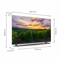 Thomson 43QA2S13 TV 43" 4K Ultra HD Smart TV Wi-Fi Grigio - Vista aggiuntiva 4