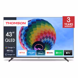 Thomson 43QG4S14, 109,2 cm (43"), 3840 x 2160 Pixel, QLED, Smart TV, Wi-Fi, Grigio